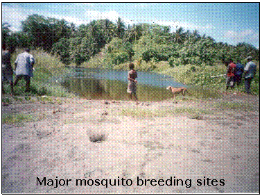 r: Major mosquito breeding sites  